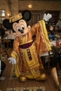 Mickey mouse in a traditional Chinese outfit