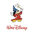 mickey mouse wizard cartoon walt disney vector icon color editorial Royalty Free Stock Photo