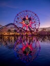 Mickey's Fun wheel ride at Paradise Pier at Disney Royalty Free Stock Photo