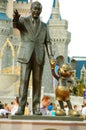 Mickey and Walt statue Royalty Free Stock Photo