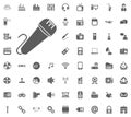 Micrafon icon. Media, Music and Communication vector illustration icon set. Set of universal icons. Set of 64 icons