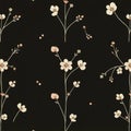 Micro Botanical Seamless Design Pattern Royalty Free Stock Photo