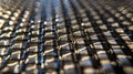 A micro closeup of a carbon fiber weave highlighting the strong and lightweight properties of resilient material Royalty Free Stock Photo