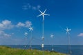 Micro grid wind turbines Royalty Free Stock Photo