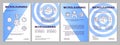 Micro learning approach blue gradient brochure template