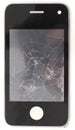 micro photo of damaged phone LCD display Royalty Free Stock Photo