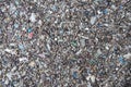 Micro plastics marine debris on sand beach