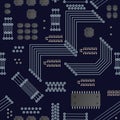 Micro processor seamless pattern.