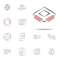 micro scheme icon. Electronics icons universal set for web and mobile