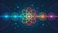 micro science Physics Wave Colorful,abstract,design,atom,science,micro,science,physics,wave