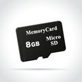 Micro sd card icon Royalty Free Stock Photo