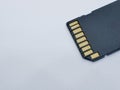 Micro SD Memory Card Isolated on White Background Royalty Free Stock Photo