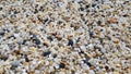 Micro stones on the Cleopatra beach, in Alanya, Turkey