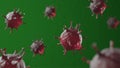 Micro view of red virus cell Royalty Free Stock Photo