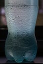 Micro water drops on chilled soda water bottle kalyan