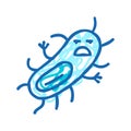 microbe bacteria virus icon doodle illustration Royalty Free Stock Photo