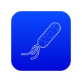 Microbe icon blue vector