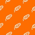 Microbe pattern vector orange Royalty Free Stock Photo