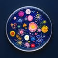 Microbe: tiny organism, bacterial cell, invisible entity, single germ, microscopic life, unicellular being, minuscule Royalty Free Stock Photo
