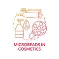 Microbeads in cosmetics concept icon Royalty Free Stock Photo