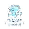 Microbeads in cosmetics concept icon Royalty Free Stock Photo