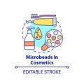 Microbeads in cosmetics concept icon Royalty Free Stock Photo