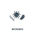 Microbes icon. Premium style design from hygiene icons collection. Pixel perfect Microbes icon for web design, apps Royalty Free Stock Photo