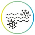 microbes in water icon