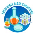 Microbiology Isometric Round Composition