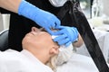 Permanent makeup on the eyebrows Royalty Free Stock Photo