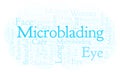 Microblading word cloud.