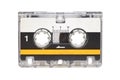 Microcassette isolated on white background Royalty Free Stock Photo