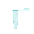 Microcentrifuge tube science vector illustration graphic icon symbol Royalty Free Stock Photo