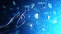Microchip, artificial intelligence, automation and internet of things, IOT, Digital integration.