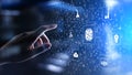 Microchip, artificial intelligence, automation and internet of things, IOT, Digital integration. technology concept.
