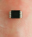 Microchip on finger