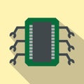 Microchip flat icon