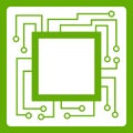 Microchip icon green