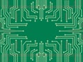 Microchip line technology symbol abstract background vector