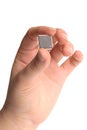 Microchip. Microelectronics and nanotechnology concept