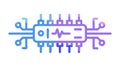 Microchip Processor Circuit Board Technology Art, vector design Generative AI Royalty Free Stock Photo