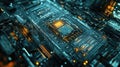 microchip sliding microcontroller Royalty Free Stock Photo