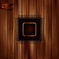 Microchip web icon. Application button. Royalty Free Stock Photo