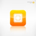 Microchip web icon. Application button. Royalty Free Stock Photo