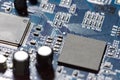 Microchips on a pc board
