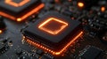 Microchips Placed on a Densely Packed Circuit Board