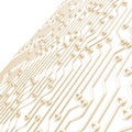 Microcircuit chip dimensional abstract background