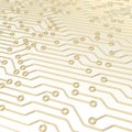 Microcircuit chip scheme as abstract background