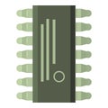 Microcircuit icon, cartoon style Royalty Free Stock Photo