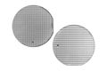 A microcircuit of a powerful Darlington transistor on a cut scribed semiconductor silicon multilayer wafer